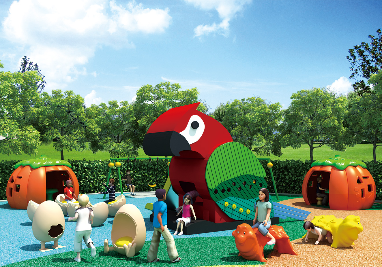 HK-3701-鸚鵡樂園